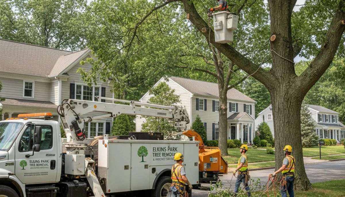 Professional tree removal service in Philadelphia PA safely clearing trees and debris