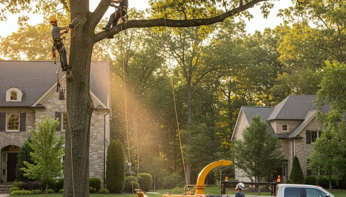 Professional tree removal service in Philadelphia PA safely clearing large trees